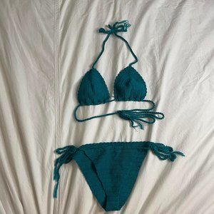 Handmade Made in Thailand Crocheted Bikini, Adjustable